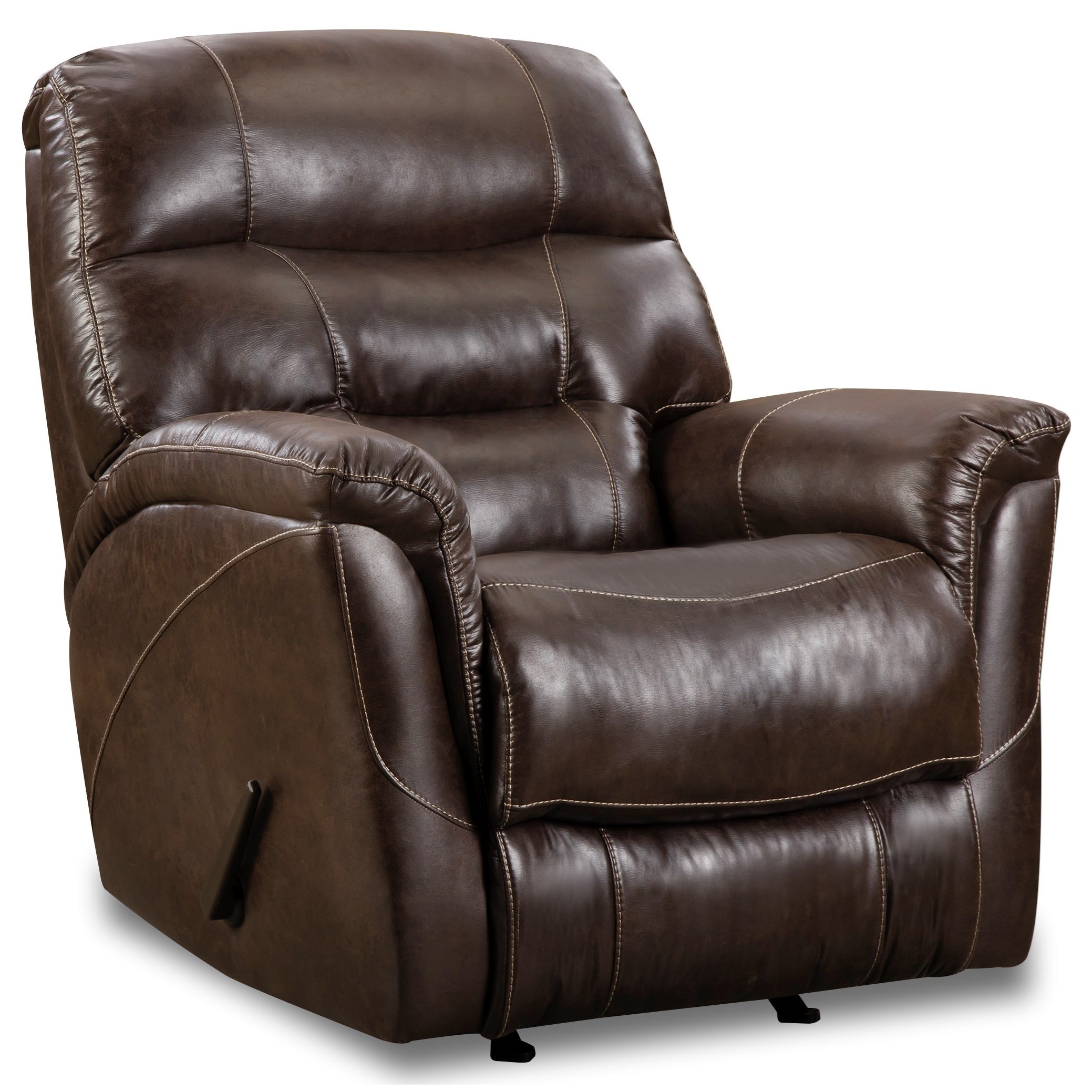 HomeStretch Sierra FA318 Casual Rocker Recliner with Pillow Top